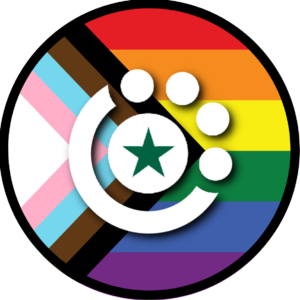 Central Texas Veterinary Specialty & Emergency Hospital's Pride-themed graphic featuring the CTVSEH logo, rainbow-colored elements, and references to Austin, Texas.
